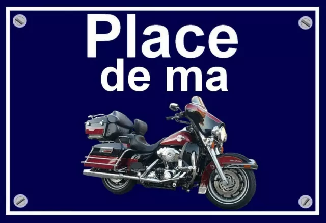 plaque " PLACE DE MA HARLEY DAVIDSON ELECTRA GLIDE  "