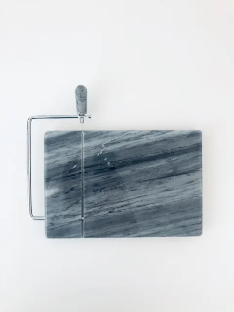 Gray Marble Cheese / Cutting Board with Slicer and Extra Blades Crate&Barrel