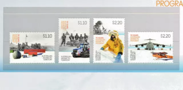 Australia 2022-Aus Antarctic Territory 75 Years Program Complete Set Of 4 Muh