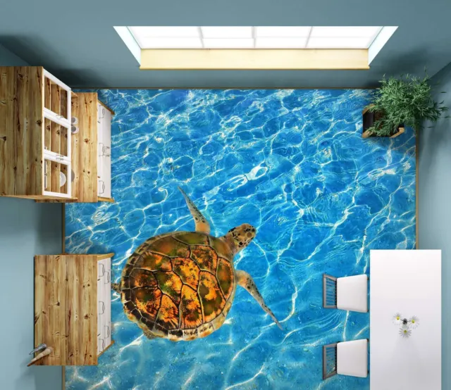 3D Sea Turtle SKE2925 Floor WallPaper Print Decal Epoxy Floor Deco Kay