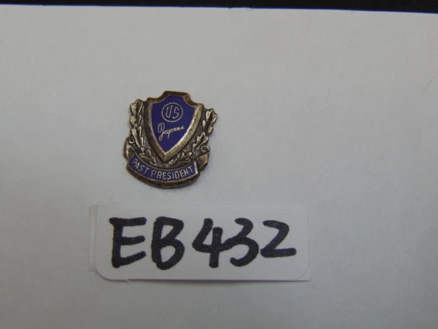 Vintage Jaycees Enameled Lapel Pin 1970's Sterling Past President US