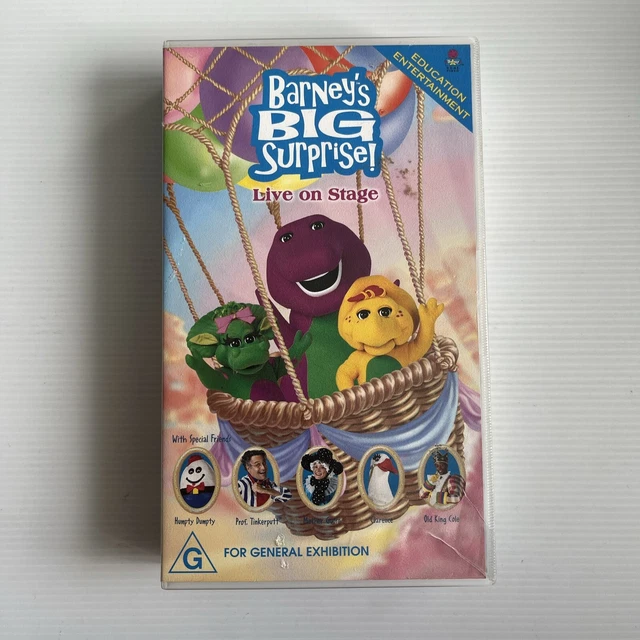 Barney S Big Surprise Vhs 2001 Live Stage Show Children S Kids Video Barney S Big Surprise Vhs 2001 Live Stage Show Children S Kids Video