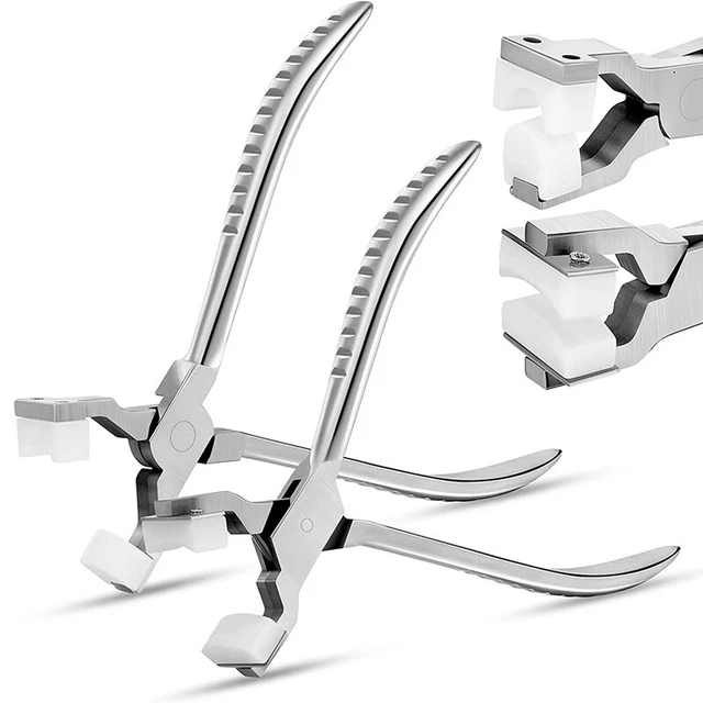 Juego de fabricación de anillos de 2 piezas alicates nasales de cadena doblar y envolver herramienta Au S6O2