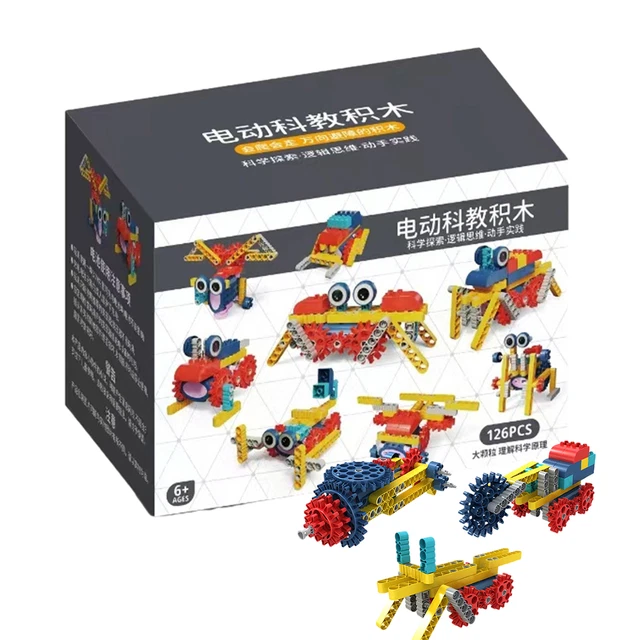Electric Building Blocks STEM Building Toy DIY Educational Learning Blocks Toys
