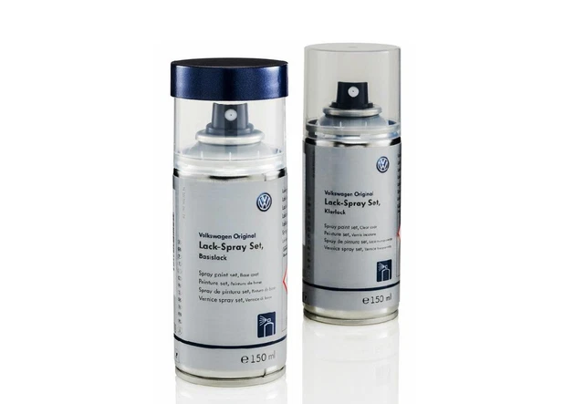 TRISTARcolor Peinture Voiture Kit Bombes De Peinture Pour VW/Volkswagen D5Q Shadow Blue Metallic Peinture De Fond Peinture De Base Aérosol 400 Ml