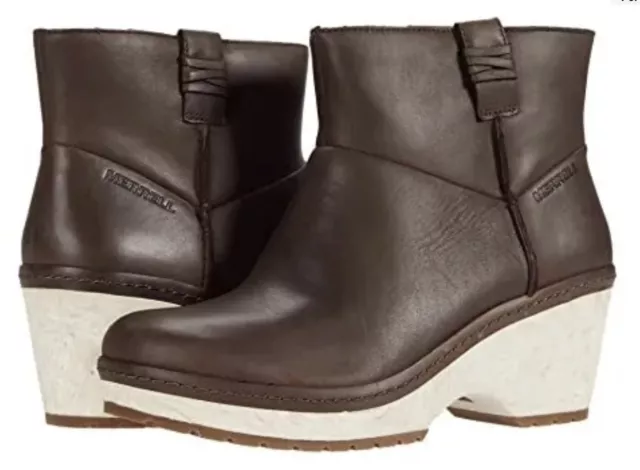 Woman’s Brown Merrell Halendi Bluff Pull-on Boots Size 10.5