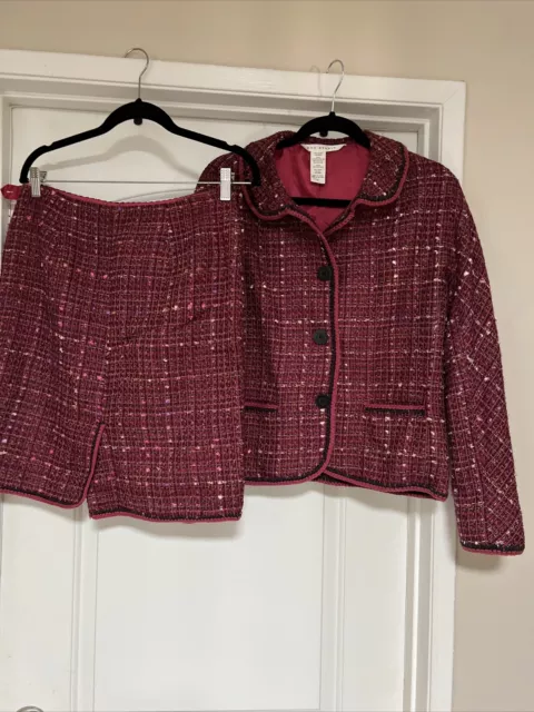 Women Max Studio Skirt & Jacket 2 pc Set Size 8