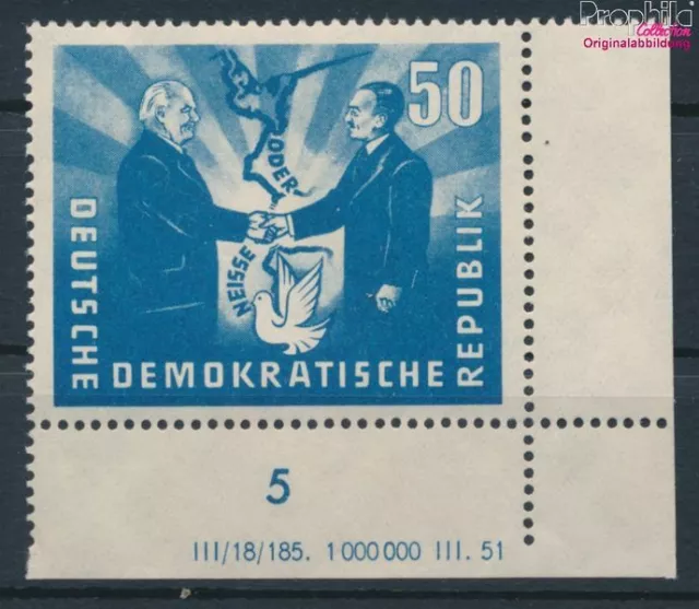 Briefmarken DDR 1951 Mi 285DV mit Druckvermerk postfrisch (10073750