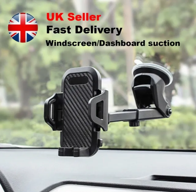 Car Phone Holder Universal  Suction Mount Windscreen Dashboard Cradle desk Stand