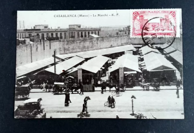 CASABLANCA Place des Nations-Unies , Place de France MAROC  CPA POSTCARD  257