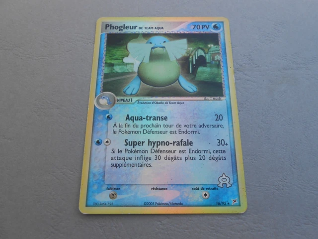 Carte Pokémon - Bloc EX - Team Magma VS team Aqua 16/95 Phogleur REVERSE RARE FR