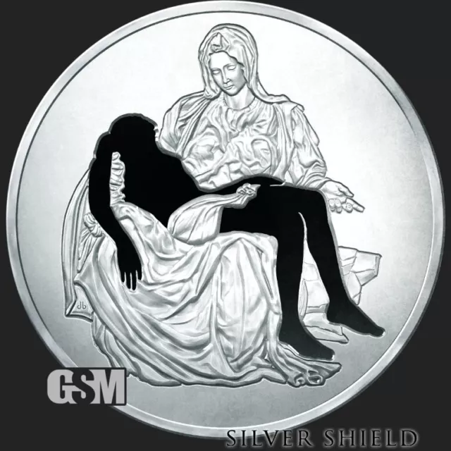 2024 - WORLD WITHOUT JESUS 1 oz .999 FINE SILVER SHIELD PROOF MINIMINTAGE PRESAL