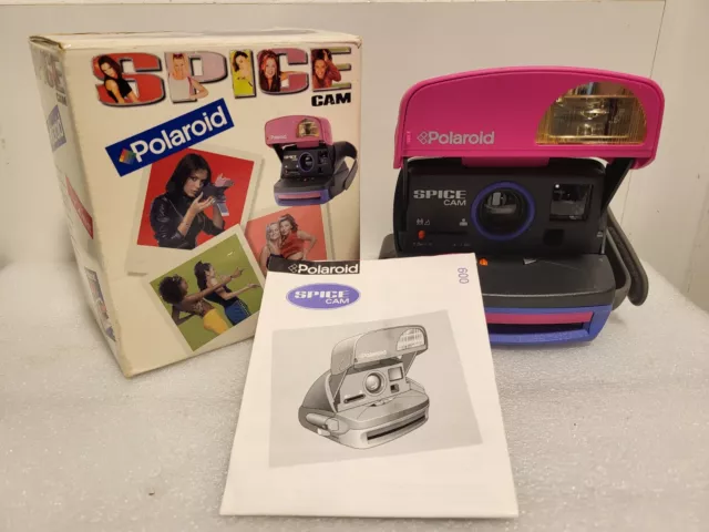 Wow Conditions Working Polaroid 600 Spice Cam Spice Girls with original box.