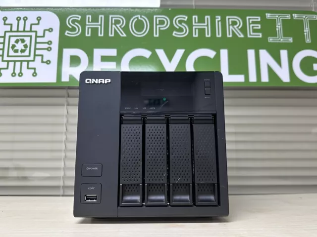 QNAP TS-419P II NAS  2.0GHz 512MB RAM 4x 3.5" LFF (NO HDD OR PSU)