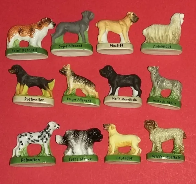 Série complète fèves grands chiens de race chien