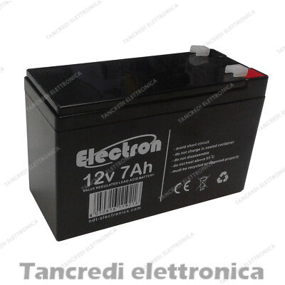 AGM BATTERIA 12V 7A YAMADA ITALIANA PIOMBO ELETTRONICA 7,2A 7AH AGM COME FG20721 