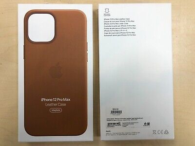 Genuine Apple Brown Leather Case for Apple iPhone 12 Pro Max OEM Brown