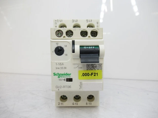 Gv2Rt06 Schneider Manual Starter 600Vac 1.6Amp Iec