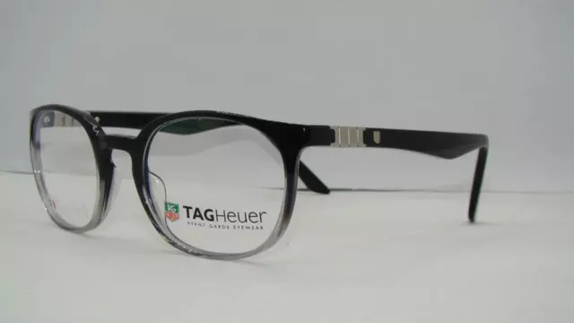 TAG HEUER LEGEND TH 9352 002 schwarze Farbverlauf Brille Brille Gestell Größe 51