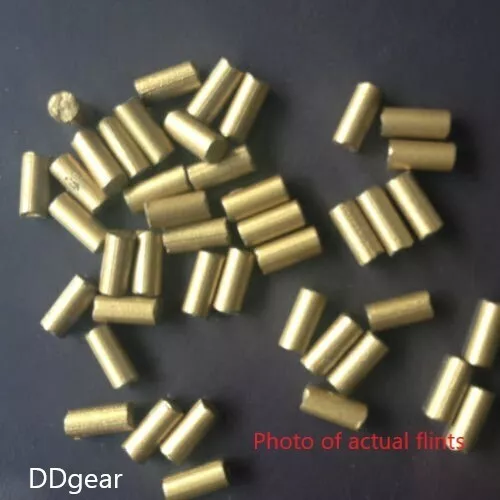 50 Lighter Flints Gold Replacement for fluid/gas lighters, Bulk Lighter Flint 3