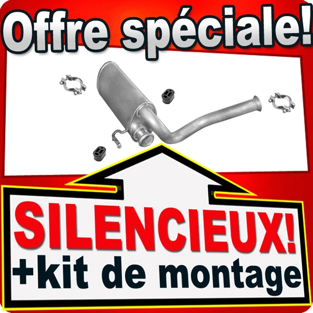 Silencieux Intermédiaire NEUF Pour Peugeot 605 2.0 & 2.1D (1989-1995) - Facile à Monter