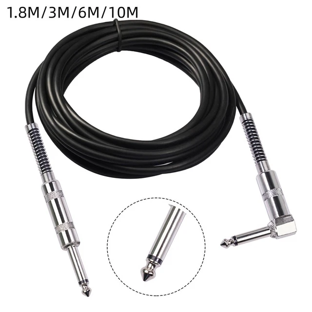Durable Audio Guitar Cable 1.8m-10m Black Splitter Troubleshooting