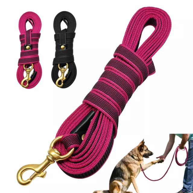 Horse Lunge Line Large Dog Training Lead Webbing Soft Strong Leash 2M/3M/5M Long