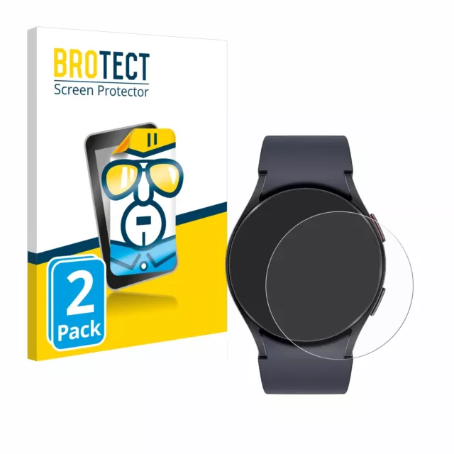 2x Display Schutz Folie für Samsung Galaxy Watch 6 (40 mm) Zubehör Transparent