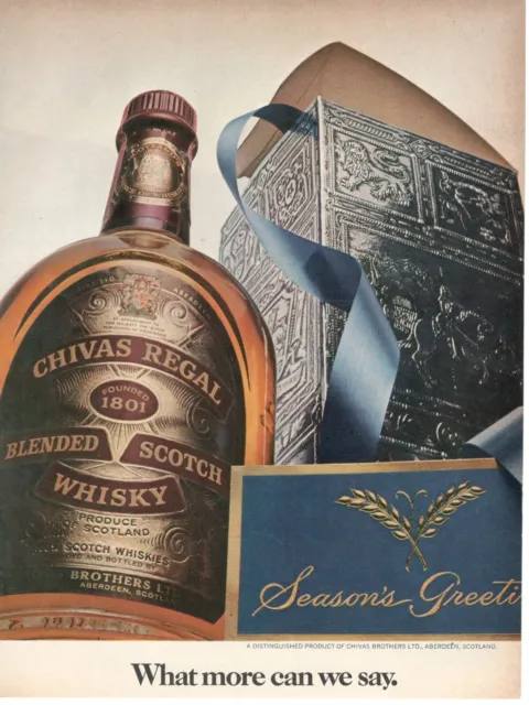 Chivas Regal Blended Scotch Whisky Advertising 1 Page Original 1973 2w3e