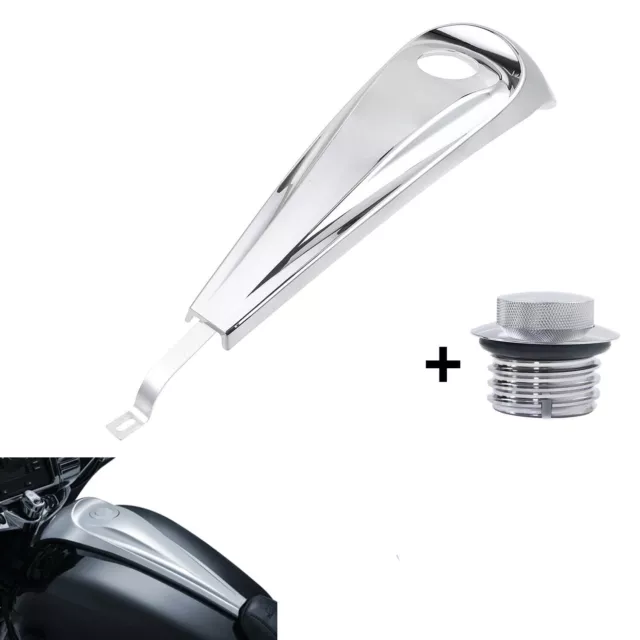 Dash Fuel Console Cover Pop-Up Gas Tank Cap For Harley Touring 08-23 FLHTKL FLHX