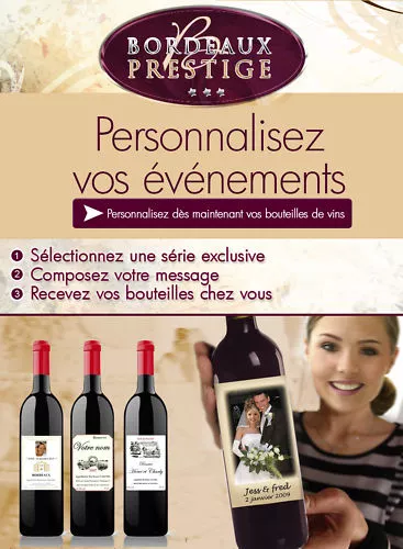 Vins Personnalisees Bordeaux Lot De 3 Bouteilles