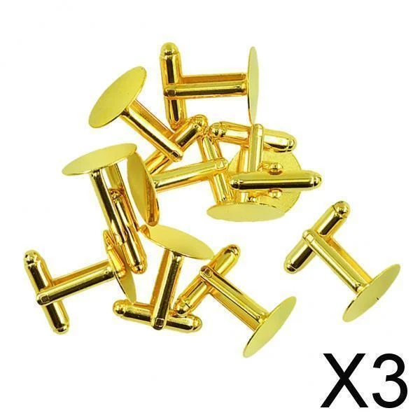 3x10 piezas hallazgos de enlace base almohadilla trasera en blanco eslabón