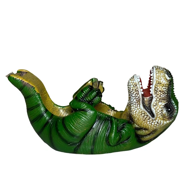 Streamline Imagined T-Rex Dinosaur Tape Dispenser Green EUC