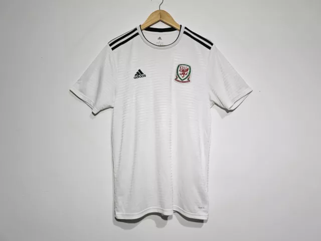 Wales National Team 2018/2020 Awsy Football Shirt Jerser Adidas Size L ADULT