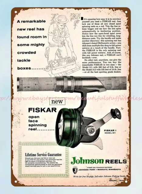 JOHNSON FISKAR I Model 511 Spincast Reel- New, Comes With Box &  Instructions $199.95 - PicClick