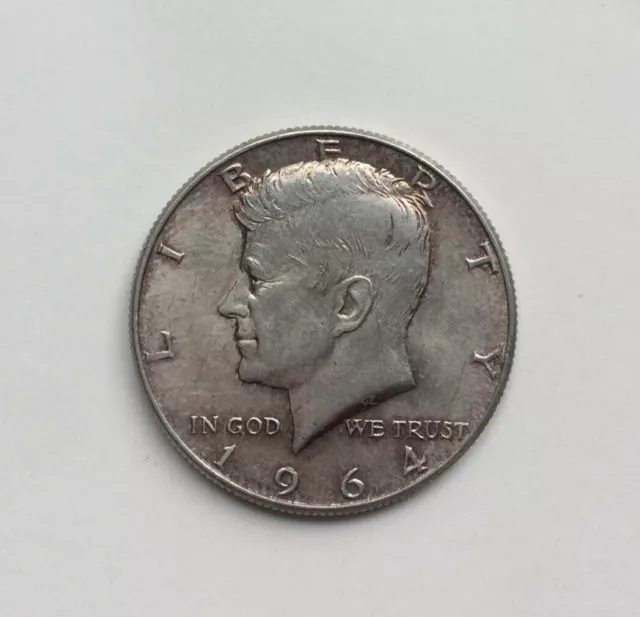 USA - United States JFK - Kennedy - Silver Half Dollar - Rare - 1964