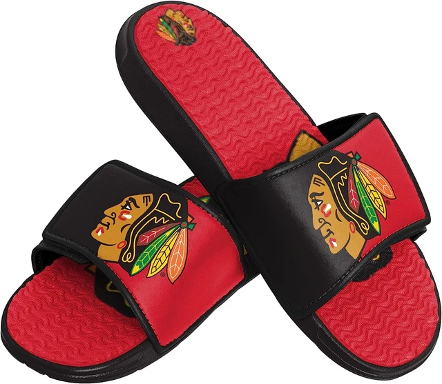 Men'S NHL Team Logo Athletic Sport Shower Flip Flop Sandals Gel Slides