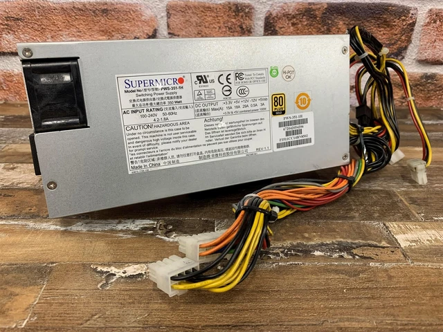 SUPERMICRO 350W POWER Supply Unit / PSU PWS-351-1H £15.38 - PicClick UK