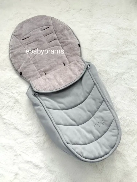 Babystyle Egg stroller Footmuff / Cosytoes seat liner pram GREY FROST