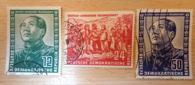 Ddr 1951 Marken Satz  Deutsch Chinesische Freundschaft Gestempelt