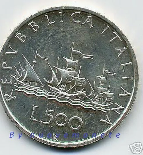 Italia Moneta Da 500 Lire Caravelle 2000 Fdc Argento