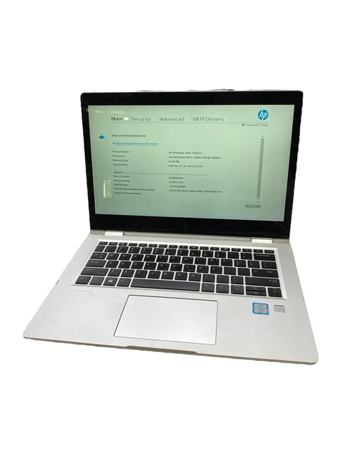HP EliteBook X360 1030 G2 i7-7600U 2.80GHz 512GB M.2 8GB Windows 10 Pro Laptop