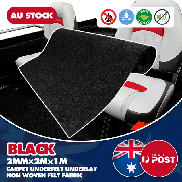 2MX1M AUTO CARPET underlay Padding Speaker Box Carpet Trunk Liner Black