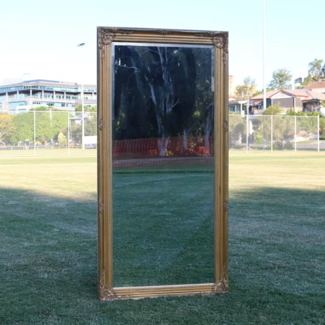 Wooden Mirror Large Gold Bevelled wall mirror & Frame Antique 150CM X 74CM