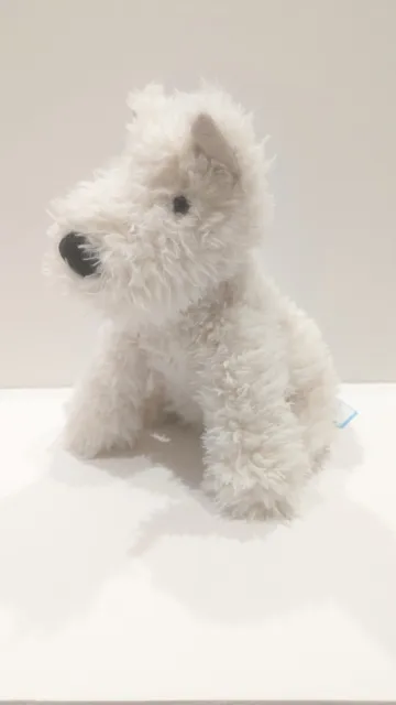 Jellycat Scotty Terrier Plush Dog Munro Scottie white Fuzzy Stuffed Animal Toy