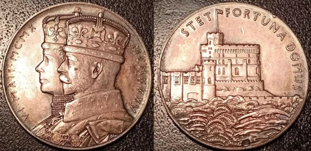 Vereinigtes Königreich - George V - Medaille Silber Stet Fortuna Domus 1935!