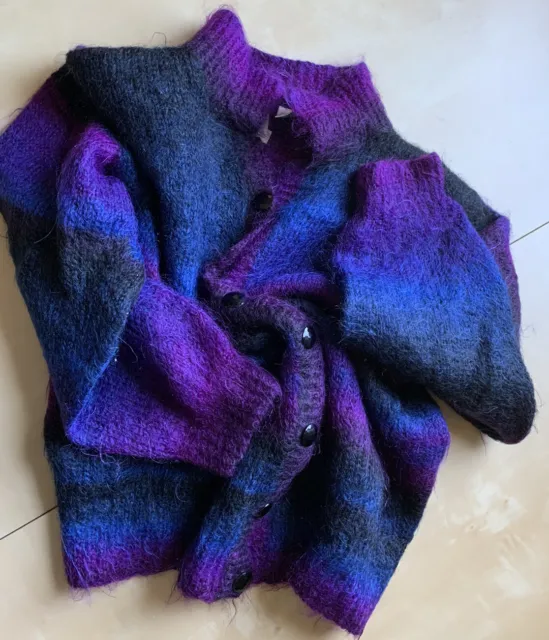 Cardigan, Mohair, VTG, Women 14 16, A Lovely Find, Stunning Colors!