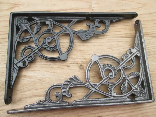 10" Cast Iron Victorian Vintage Shelf Support Book Sink Toilet Cistern Bracket