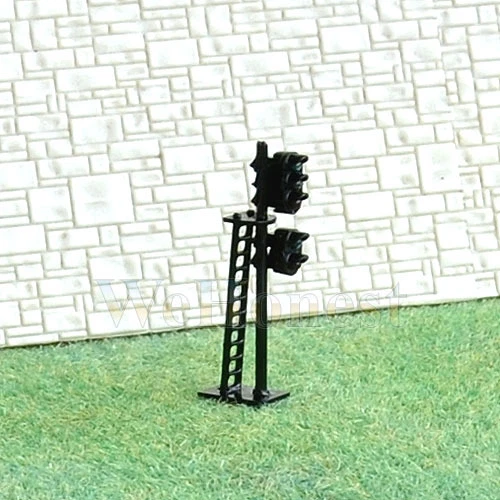 5PCS Model Railroad Train Signals, 2/3-Lights Block Signal 5PCS Model Railroad Train Signals, 2/3-Lights Block Signal