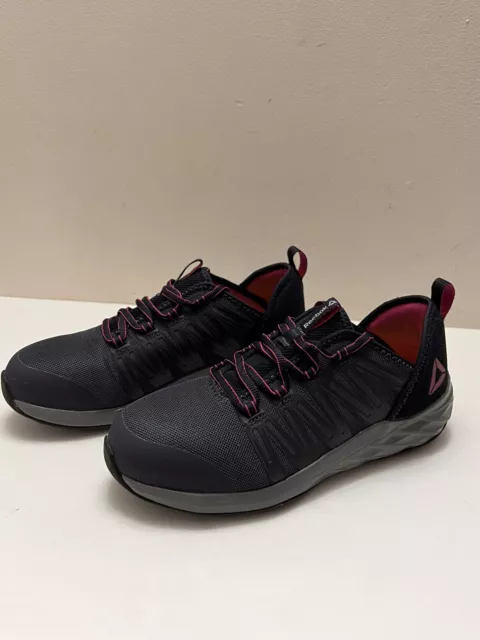 REEBOK STEEL TOE Work Safety Shoes Size 9w Womens Athletic Sneaker £28. ...